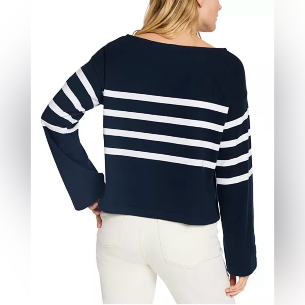 Faherty Cotton Sport Jersey Top Navy XS and M - Picture 3 of 9